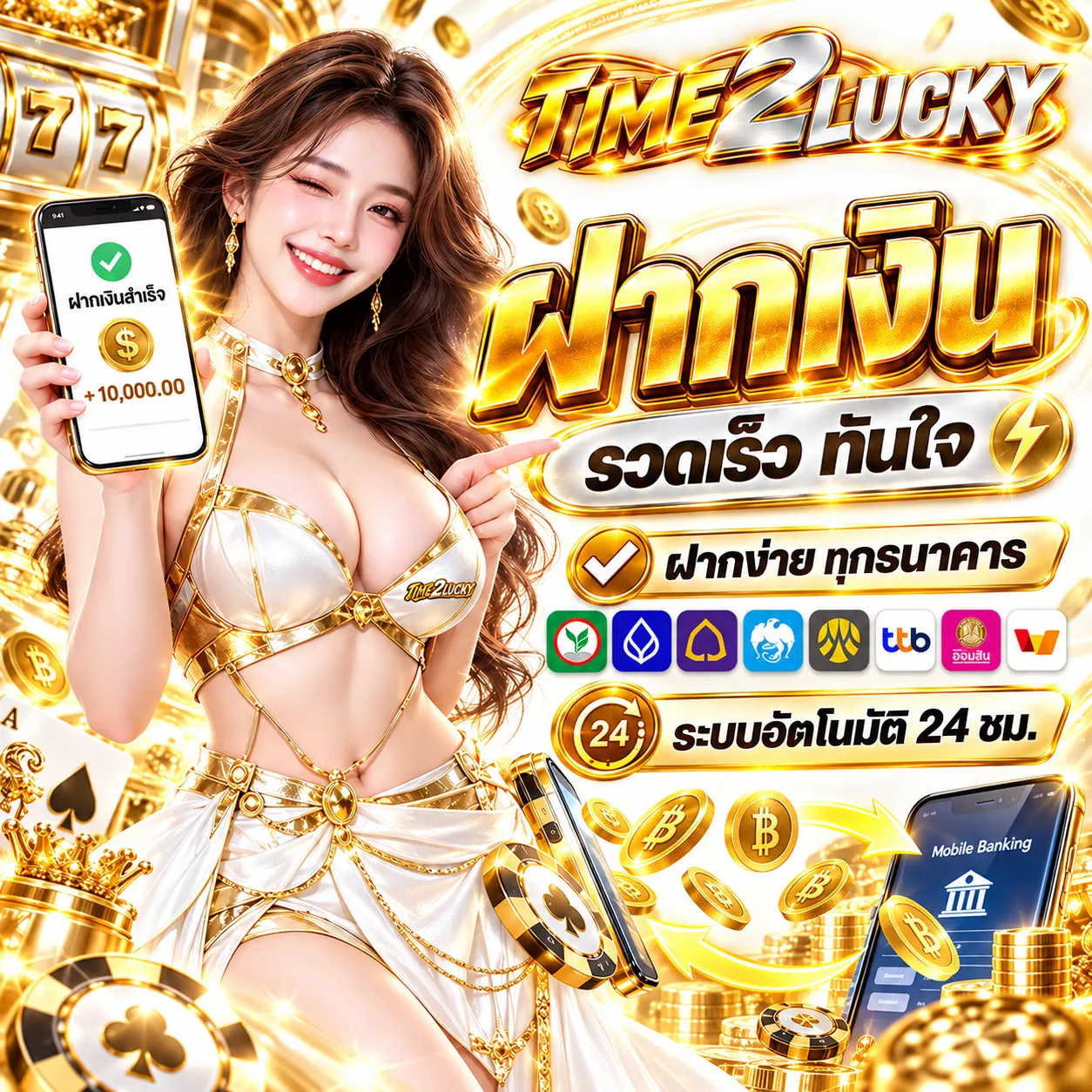 TIME2LUCKY - ฝากเงิน